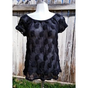 💋 Lucky Brand Short Sleeve Blouse// Paisley's